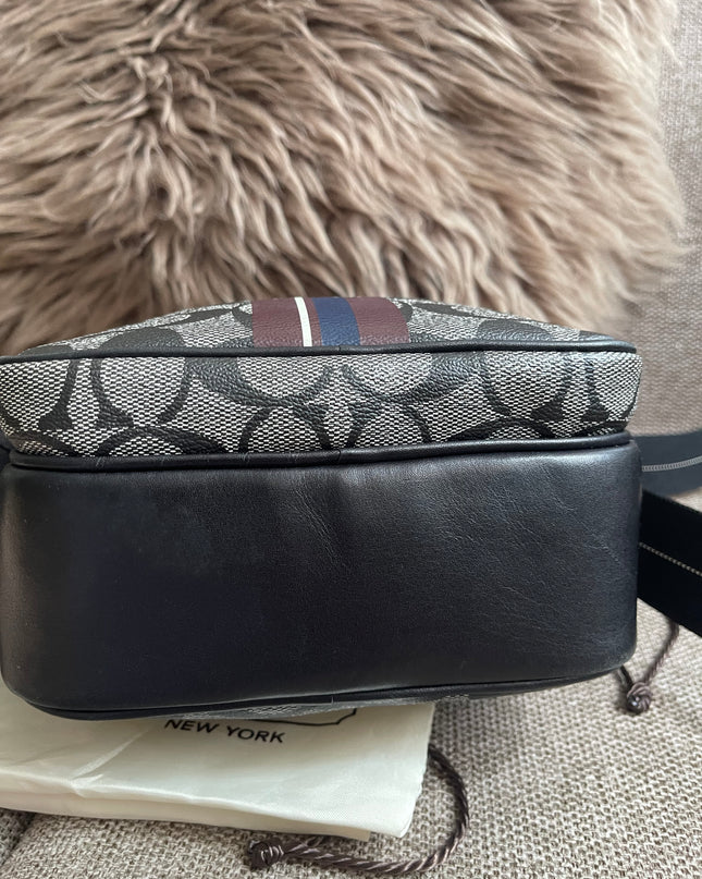 Preloved Authentic Coach Signature Varsity Stripe Flight Crossbody Bago