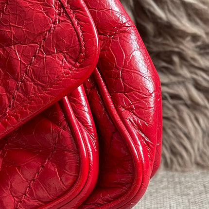 Preloved Authentic Saint Laurent Niki Baby Shoulder Bag — Red