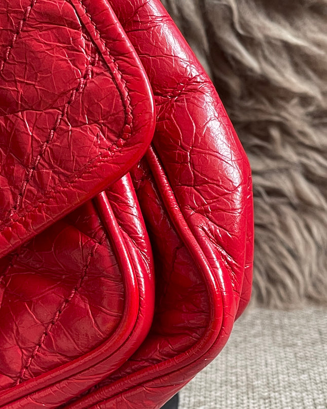 Preloved Authentic Saint Laurent Niki Baby Shoulder Bag — Red