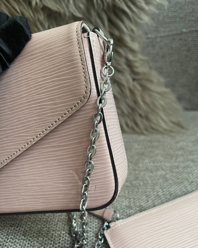 Preloved Authentic Louis Vuitton Felicie Pochette Epi Leather Rose Ballerine