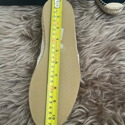 Authentic Preloved Gucci Cream Canvas Espadrilles for men sz 7.5