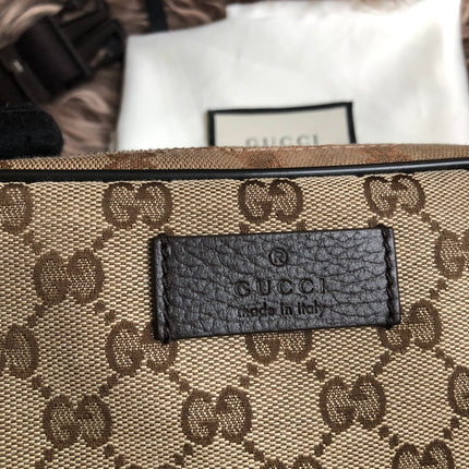 Preloved Gucci Waist Belt Bag GG Canvas