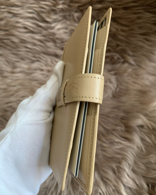 Burberry Brown Nova Check Leather Notebook Cover