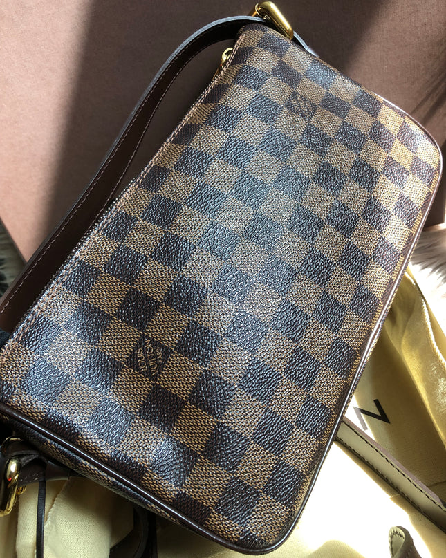 Preloved Louis Vuitton Brown Damier Ebene  Ravello GM