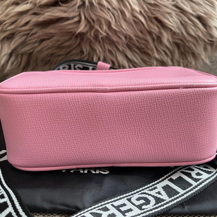 Peloved Authentic Karl Lagerfeld Paris Camera Bag – Pink Pebbled Leather, Logo Strap (Brand New)