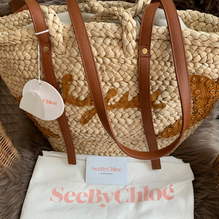 See by Chloe Raffia Tote Bag