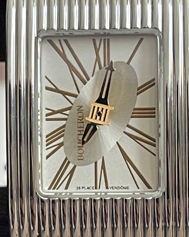 Preloved Authentic Boucheron Reflet Steel Watch with Interchangeable Straps