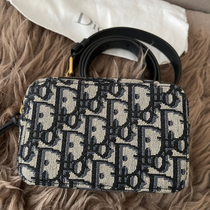 Preloved Authentic Dior Oblique belt pouch