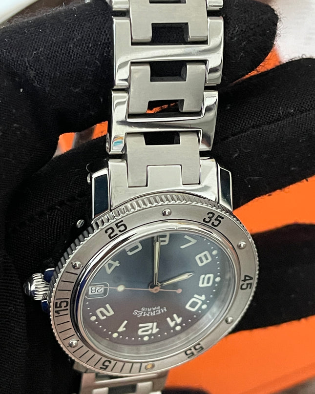 Preloved Authentic Rank A Hermes Clipper CL7.710 38mm Watch