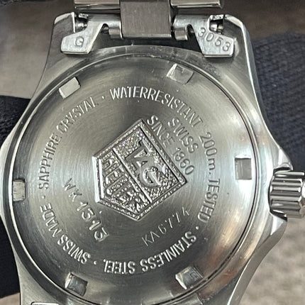 Preloved Authentic TAG Heuer Professional 200m Ladies Watch — Stainless Steel, Blue Dial