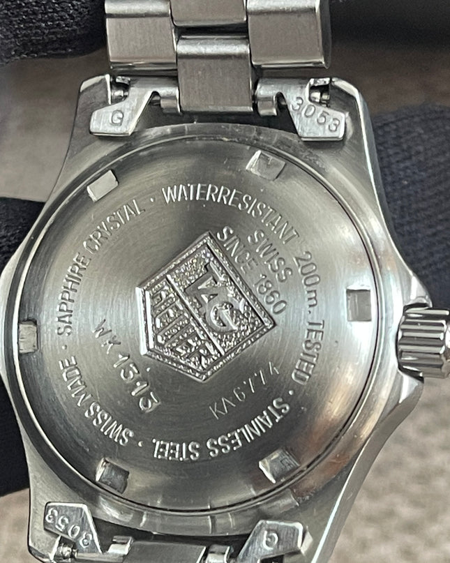 Preloved Authentic TAG Heuer Professional 200m Ladies Watch — Stainless Steel, Blue Dial