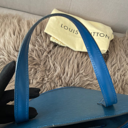Preloved Authentic Louis Vuitton Saint Jacques bag in blue Epi leather
