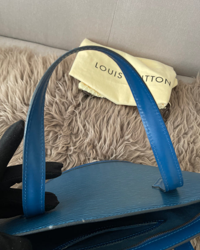 Preloved Authentic Louis Vuitton Saint Jacques bag in blue Epi leather