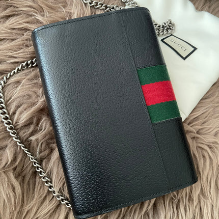 Preloved Authentic Gucci Dionysus Web Chain Wallet Leather Small crossbody bag