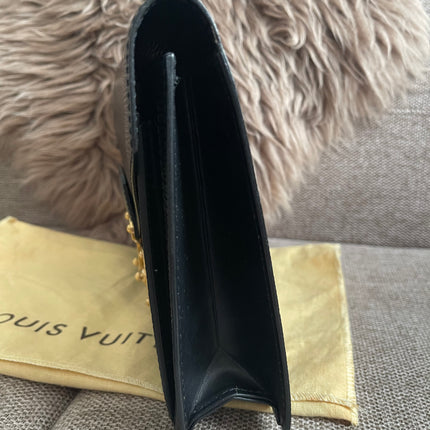Preloved Authentic Louis Vuitton Epi Leather Sellier Dragonne Clutch – Black (Noir)