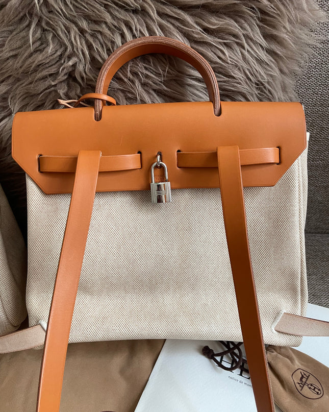Preloved Authentic Hermes Herbag Zip