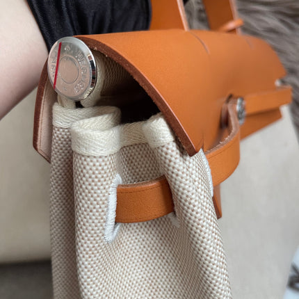 Preloved Authentic Hermes Herbag Zip