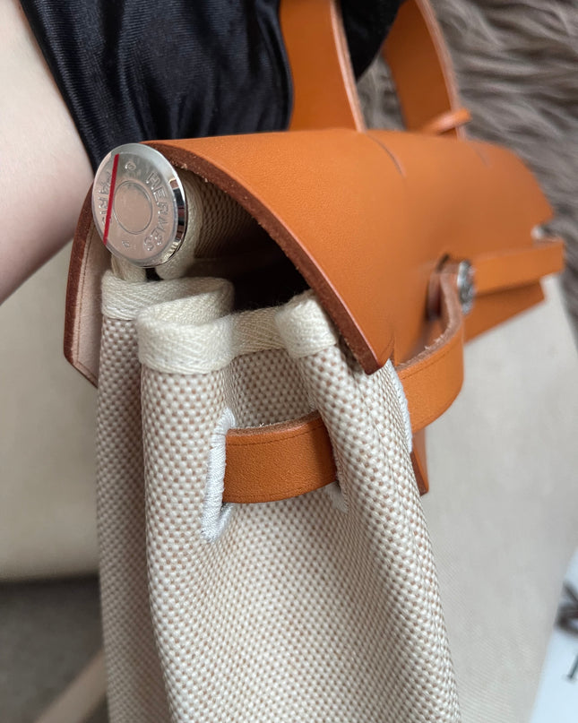 Preloved Authentic Hermes Herbag Zip