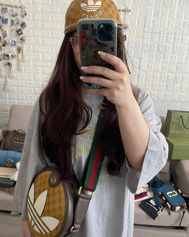 Preloved Authentic Gucci x adidas Baseball Hat Sz M