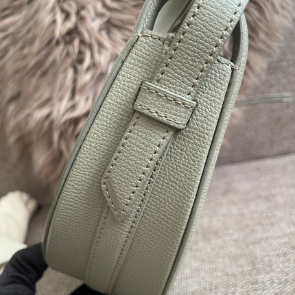 Preloved Authentic Polène Numéro Un Nano – Sage Green Textured Leather