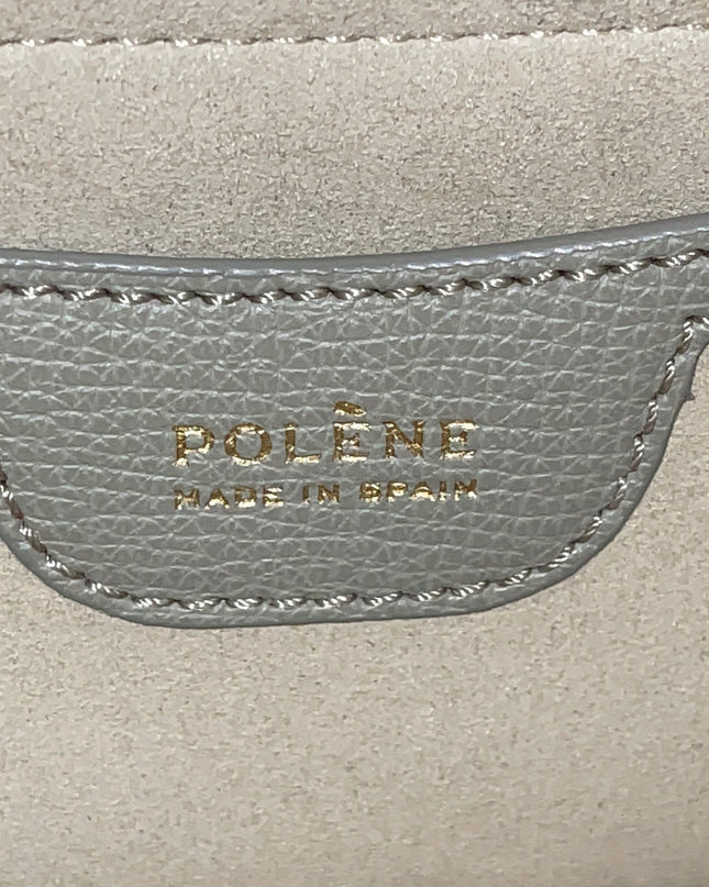 Preloved Authentic Polène Numéro Un Nano – Sage Green Textured Leather