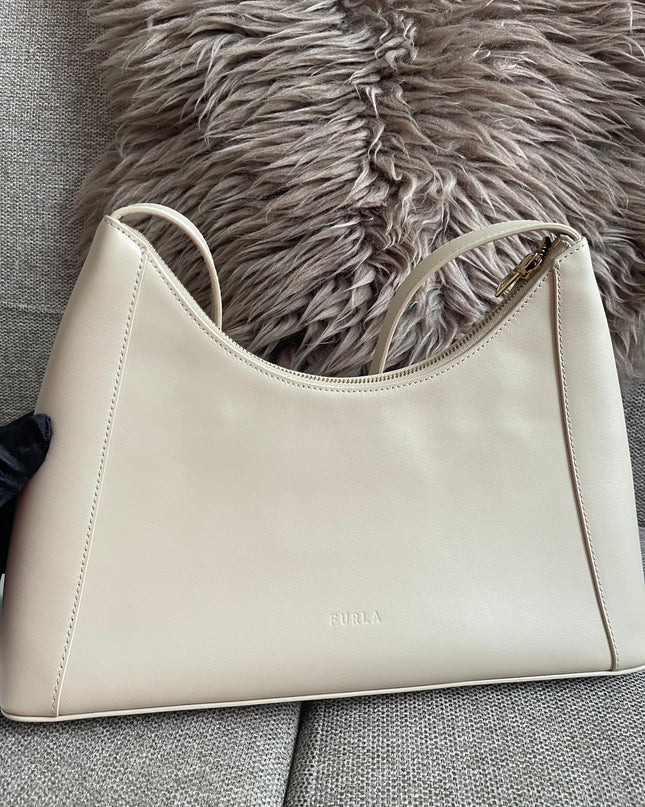 Preloved Authentic Furla Miastella Hobo Bag in Beige