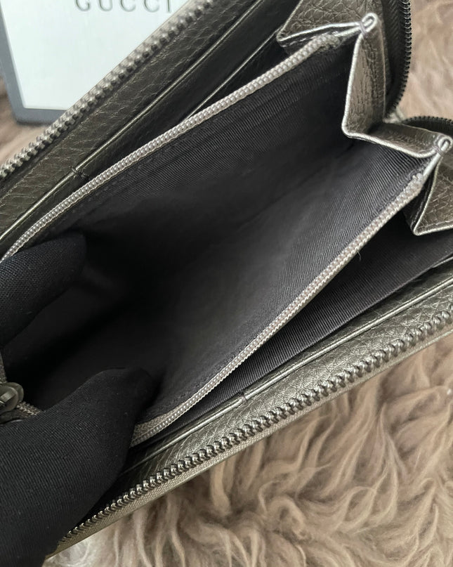 Preloved Authentic Rank A- Gucci Soho Zip-Around Wallet