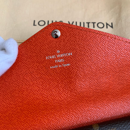 Louis Vuitton Monogram Orange Marie-Lou Wallet