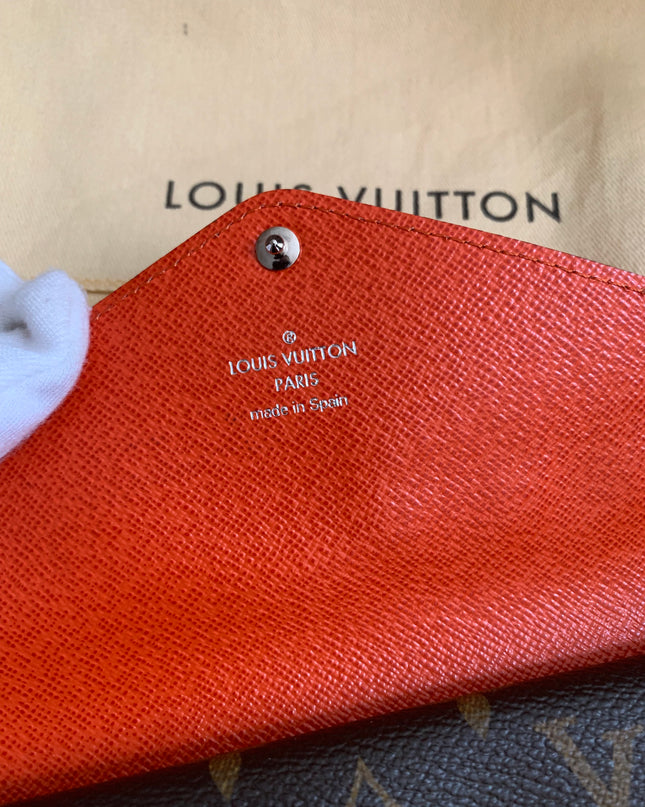 Louis Vuitton Monogram Orange Marie-Lou Wallet