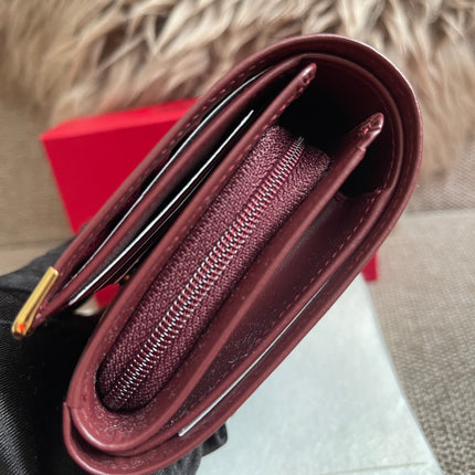Preloved Authentic Cartier Must de Cartier Long Wallet in Bordeaux