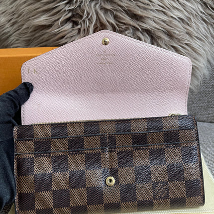 Preloved Authentic Louis Vuitton Sarah Wallet in Damier Ebene