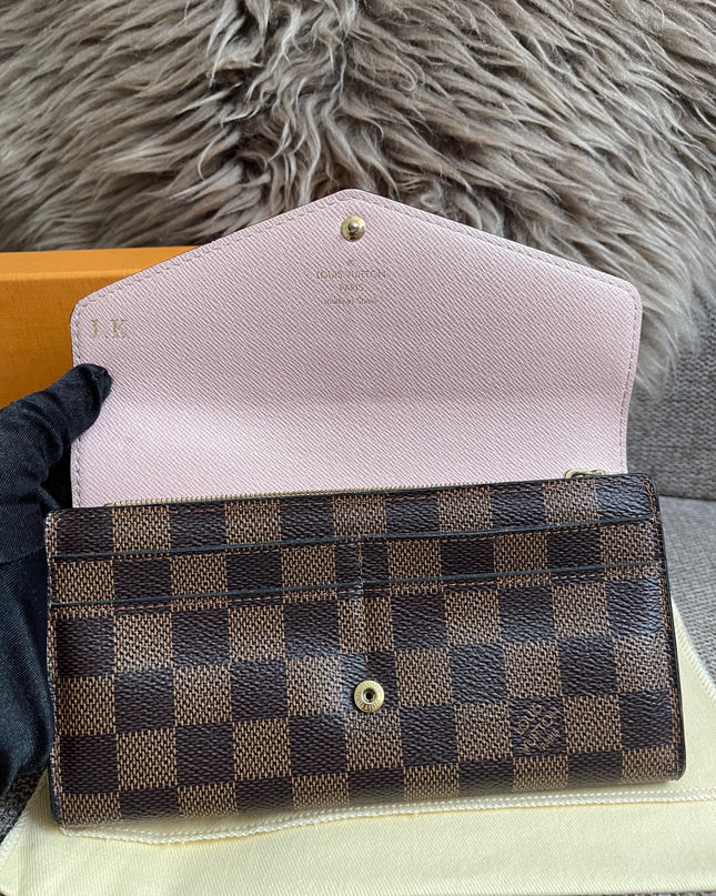 Preloved Authentic Louis Vuitton Sarah Wallet in Damier Ebene