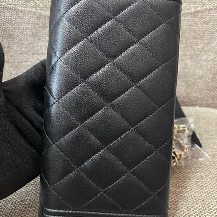 Preloved Authentic Chanel Boy Long Wallet with Chain Strap (WOC Style)
