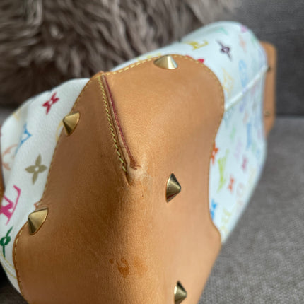 Preloved Authentic Louis Vuitton Monogram Multicolore Judy MM – White