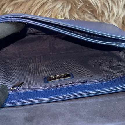 Preloved Authentic Furla Metropolis Small Shoulder Bag Navy Blue