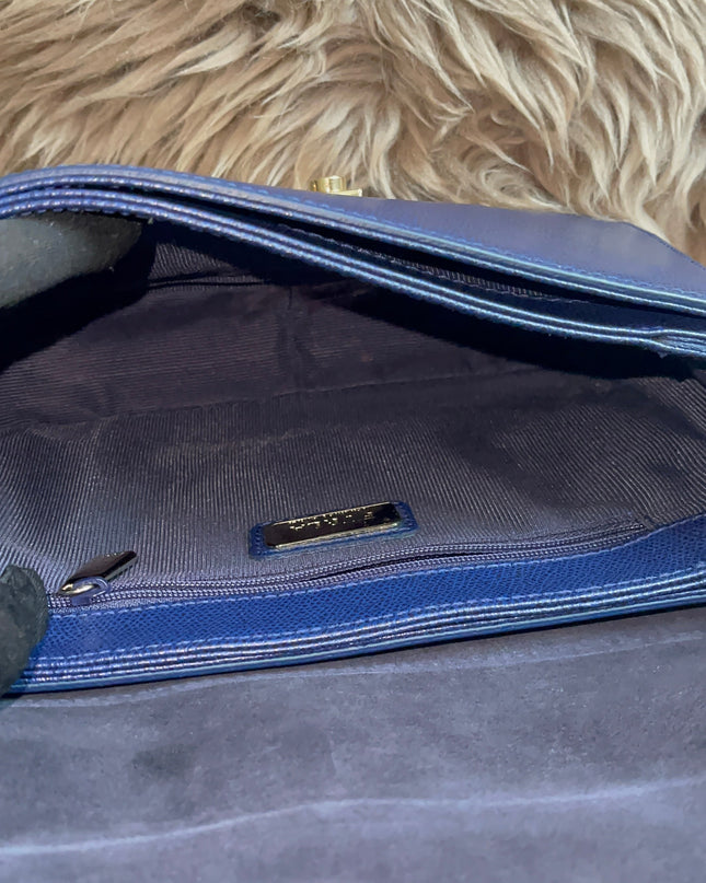Preloved Authentic Furla Metropolis Small Shoulder Bag Navy Blue