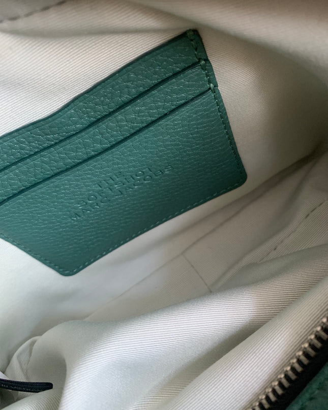 Marc Jacobs The Softshot 21 in cucumber green leather silver-tone hardware