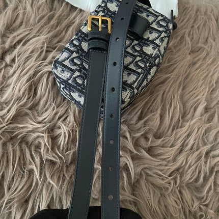 Preloved Authentic Dior Oblique belt pouch