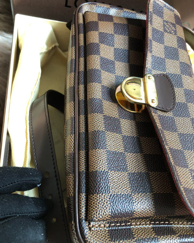 Preloved Louis Vuitton Brown Damier Ebene  Ravello GM