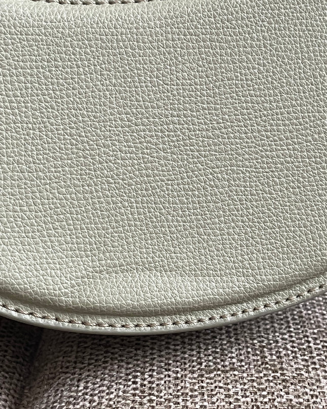 Preloved Authentic Polène Numéro Un Nano – Sage Green Textured Leather