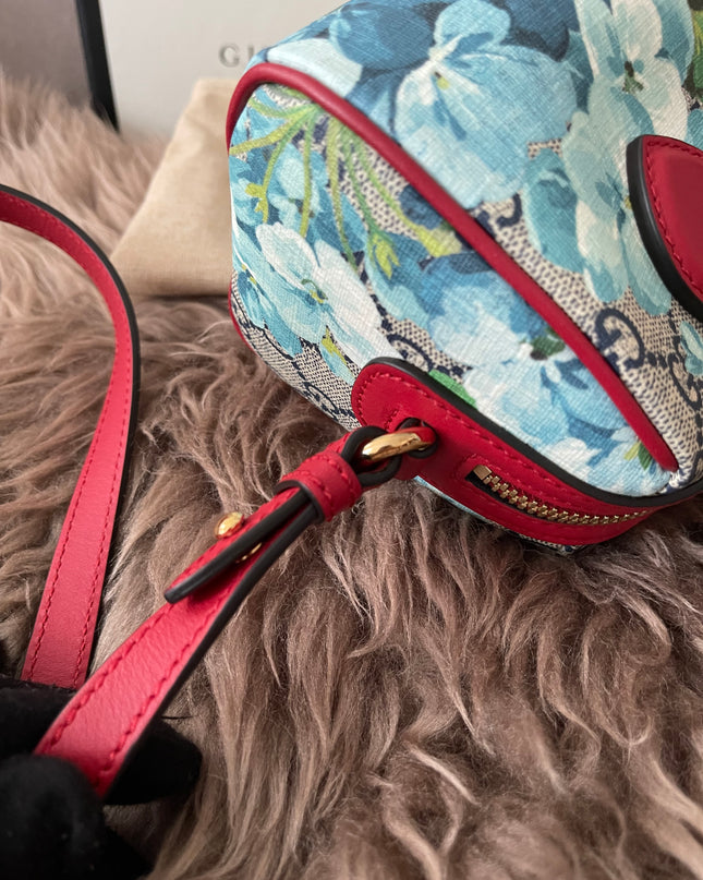 Preloved Authentic Gucci GG Blooms Mini Boston Bag