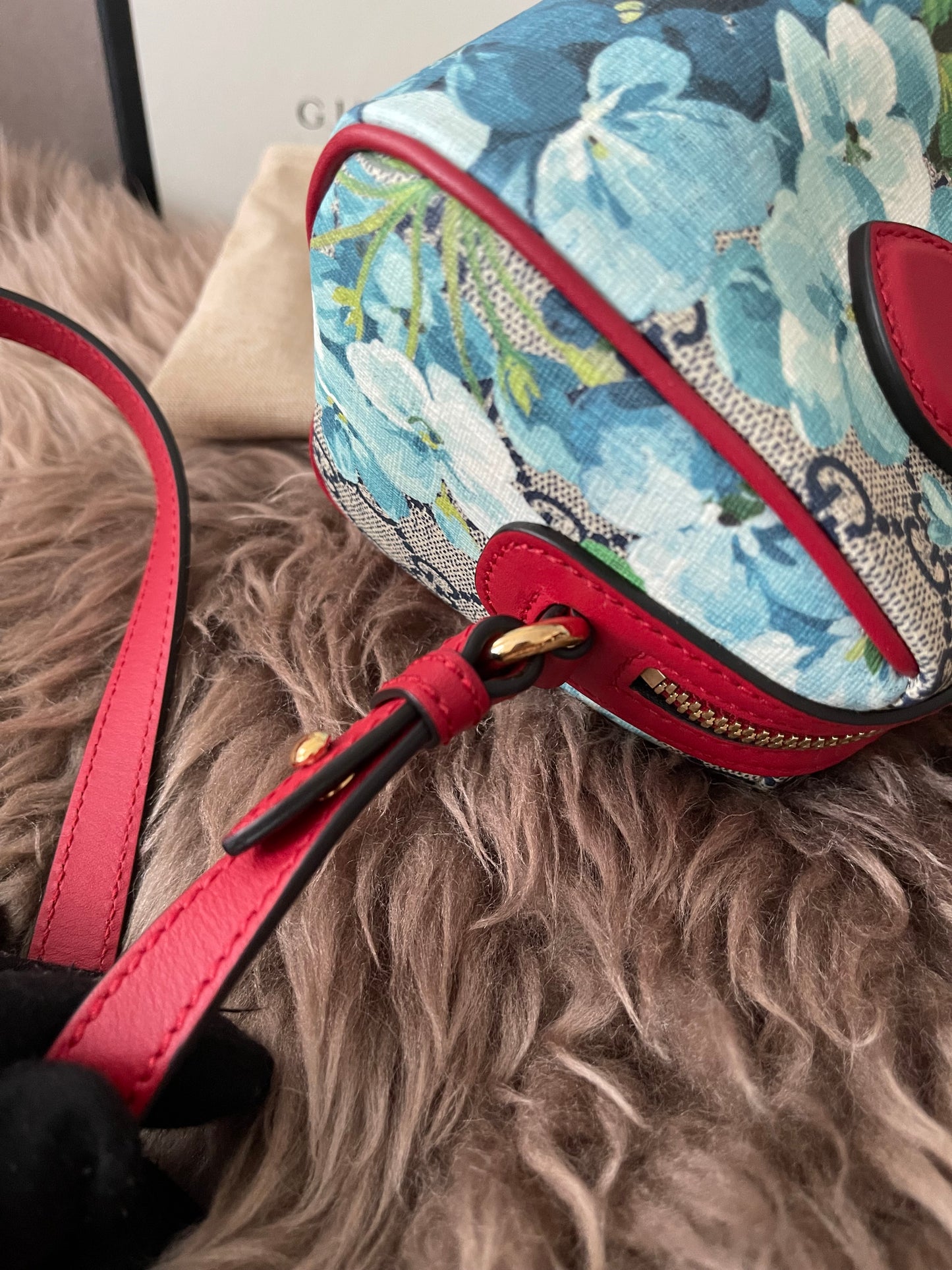 Preloved Authentic Gucci GG Blooms Mini Boston Bag