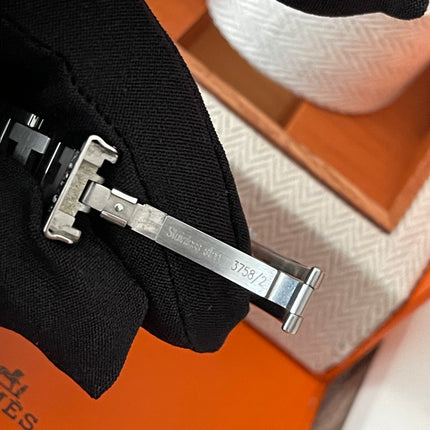 Preloved Authentic Hermes Stainless Steel Clipper 24mm Watch