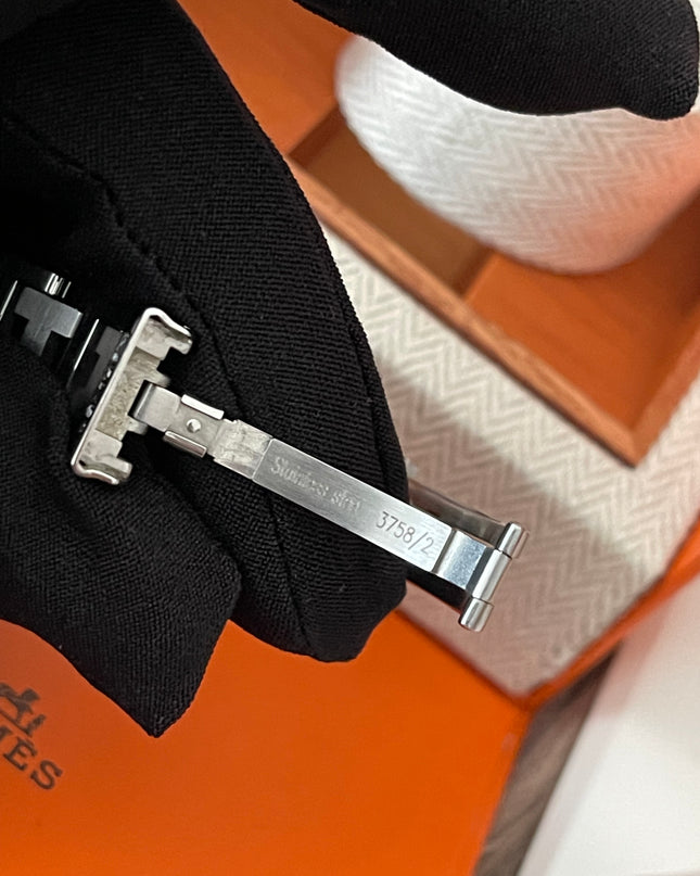 Preloved Authentic Hermes Stainless Steel Clipper 24mm Watch