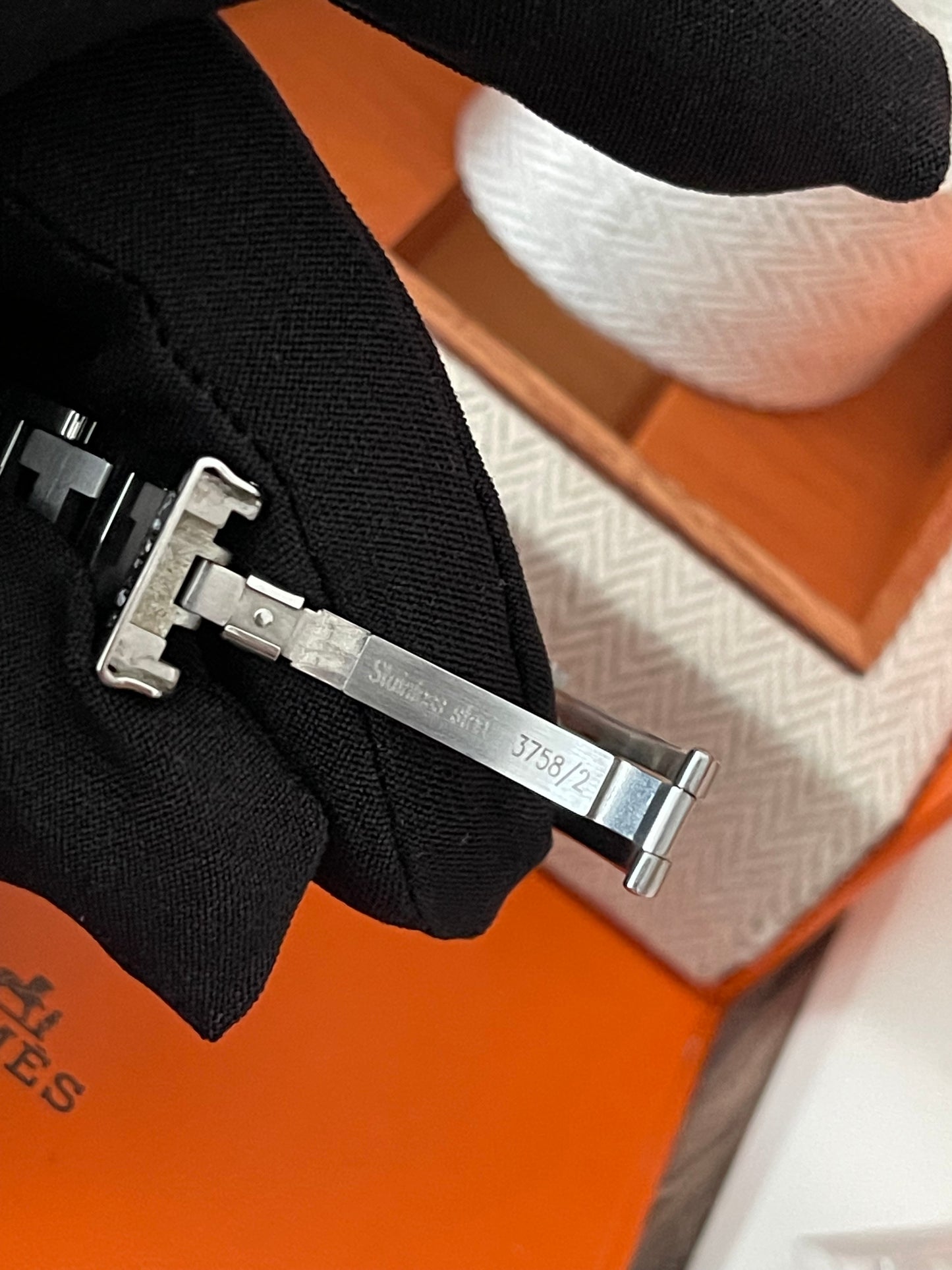 Preloved Authentic Hermes Stainless Steel Clipper 24mm Watch