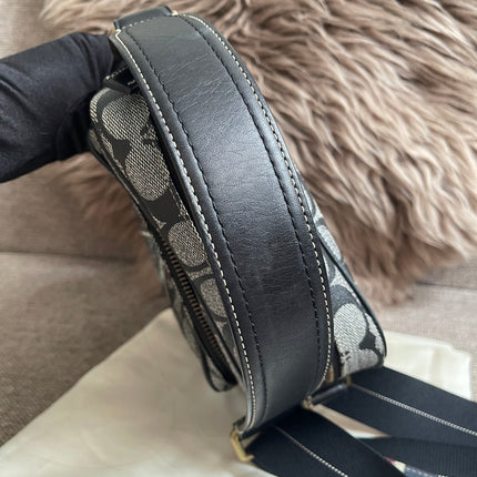 Preloved Authentic Coach Signature Varsity Stripe Flight Crossbody Bago