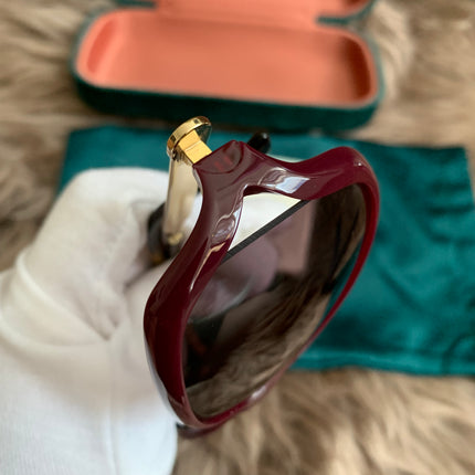 Gucci Burgundy/Black GG00765 Butterfly Sunglasses
