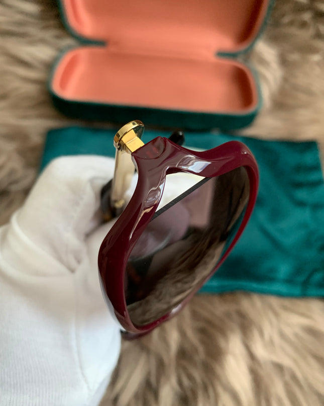 Gucci Burgundy/Black GG00765 Butterfly Sunglasses