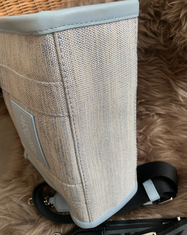MARC JACOBS 
Canvas Small Summer Tote Bag Blue