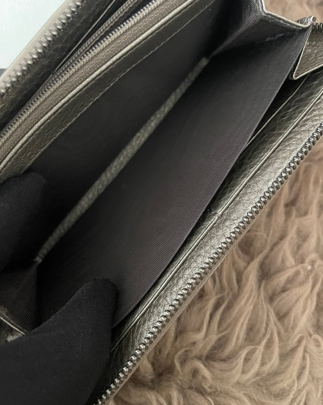 Preloved Authentic Rank A- Gucci Soho Zip-Around Wallet